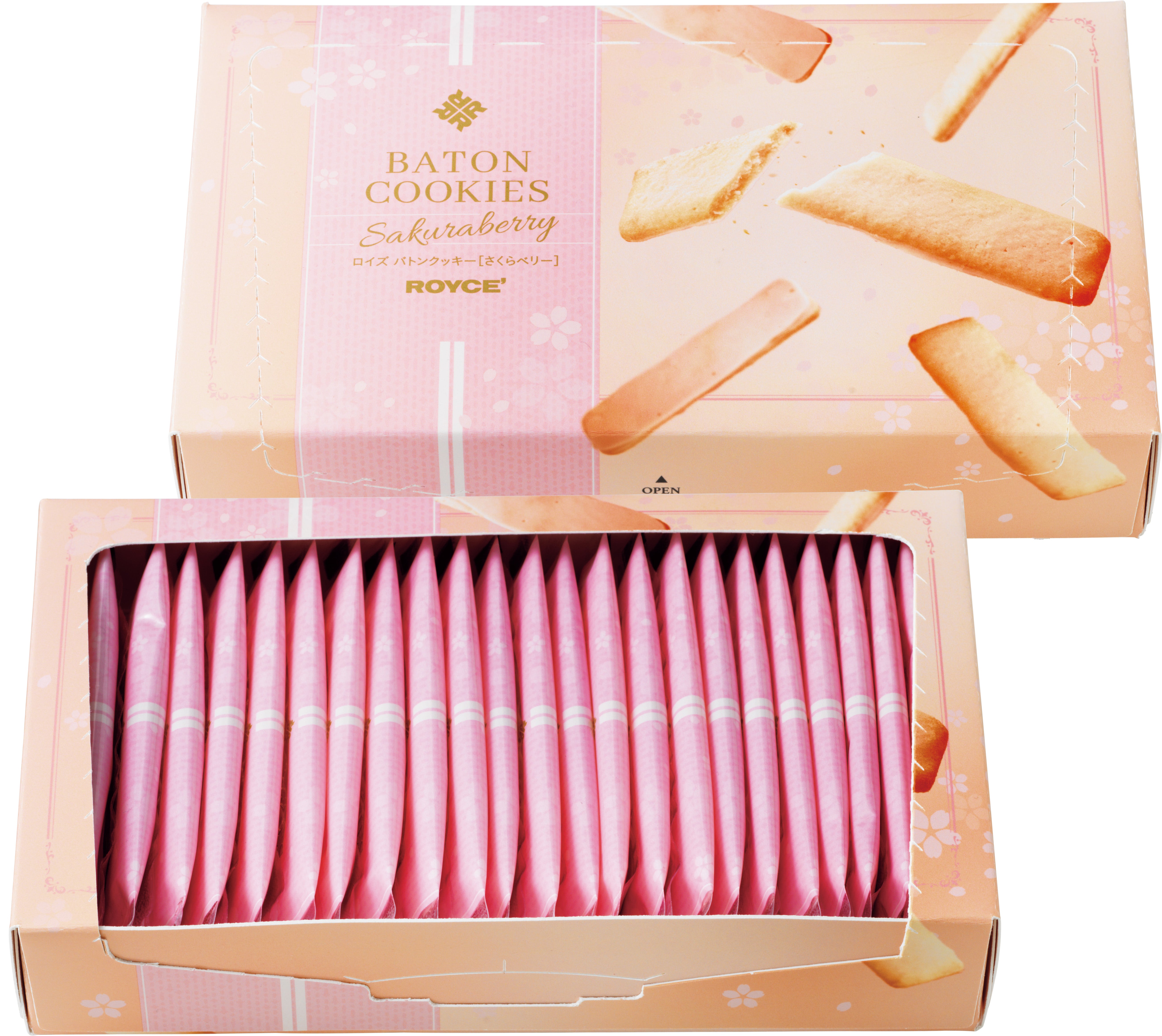 Baton Cookies "Sakuraberry"