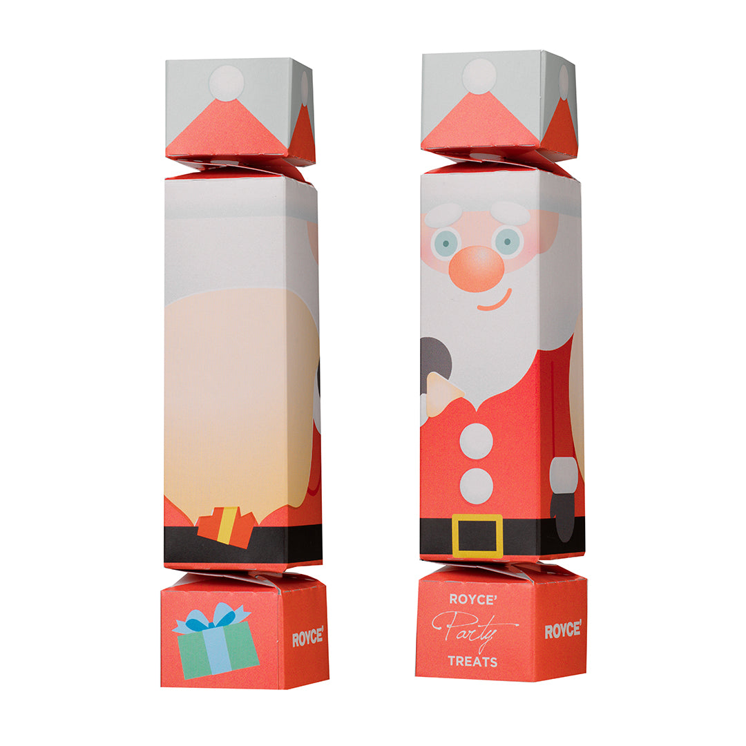 Image shows printed cylinders. Text says ROYCE', ROYCE' Party Treats, ROYCE'.