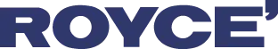 ROYCE' Chocolate - Image shows the word ROYCE' in blue.
