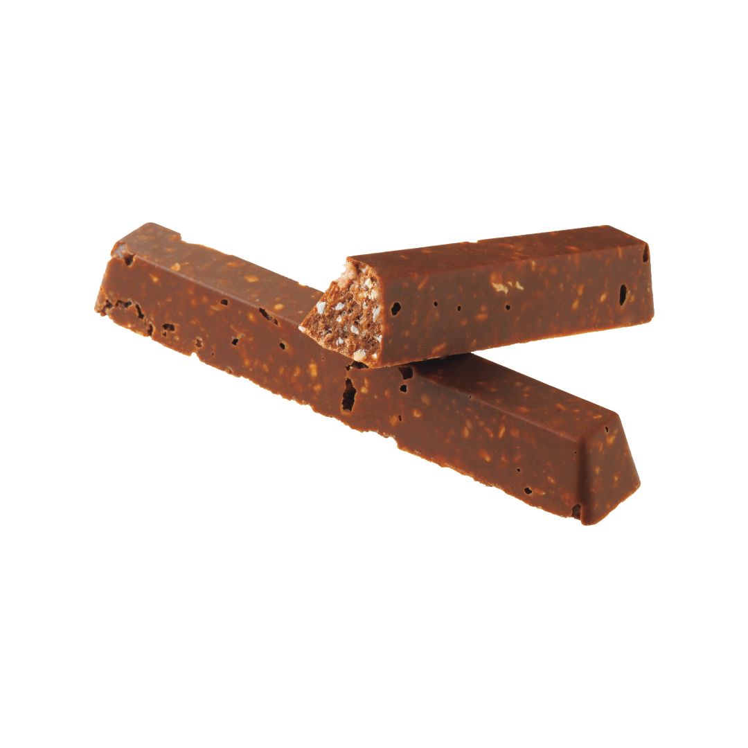 Image shows brown-colored chocolate bars.