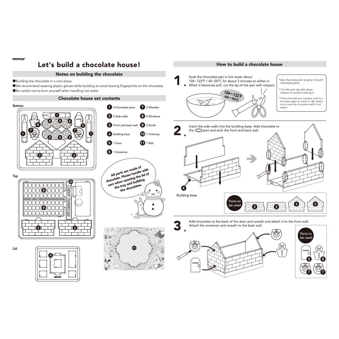 Chocolate No I-E - Instructions for assembly.