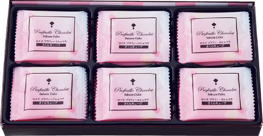 Prafeuille Chocolat "Sakura Cube"