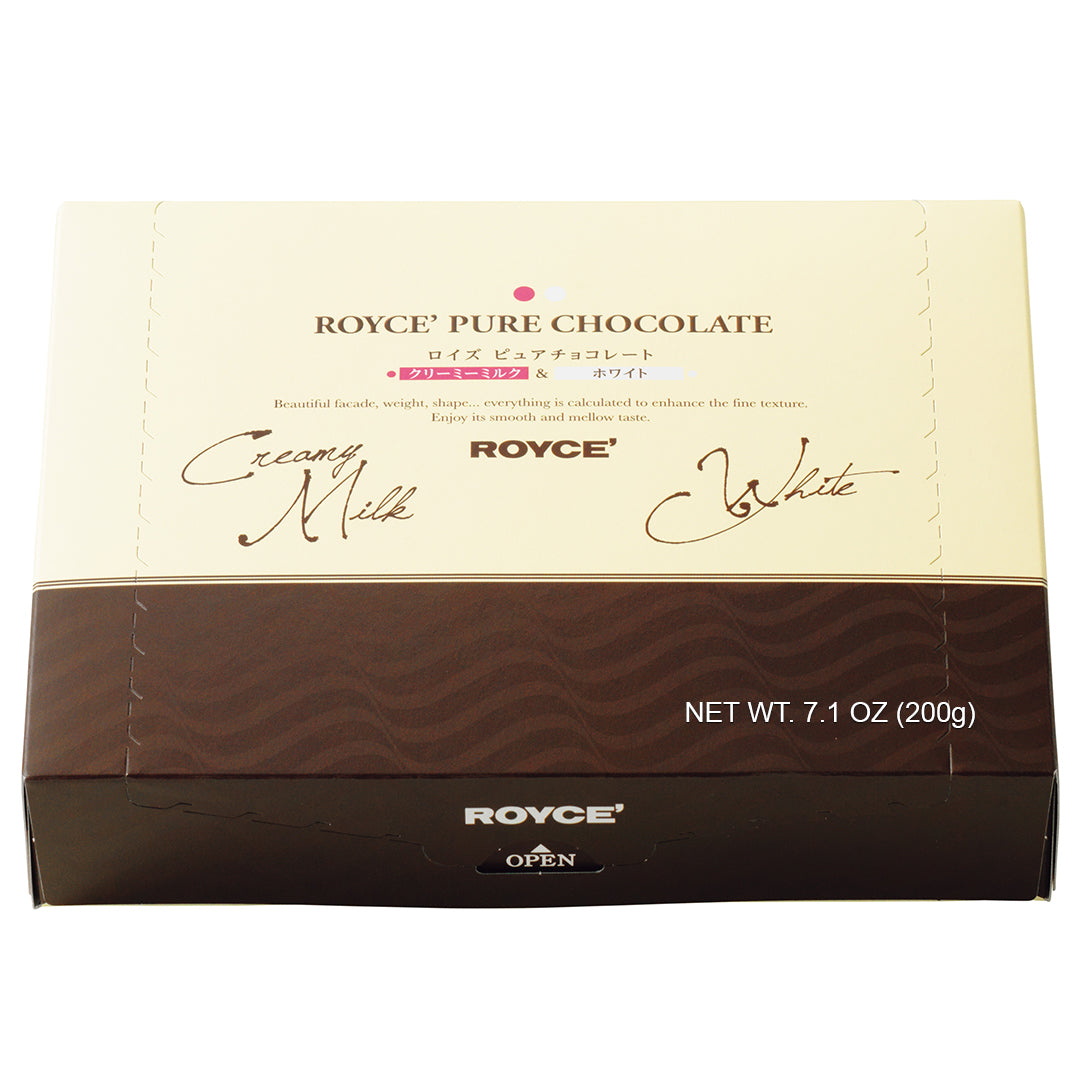 ROYCE' Pure Milk and White Chocolate Box