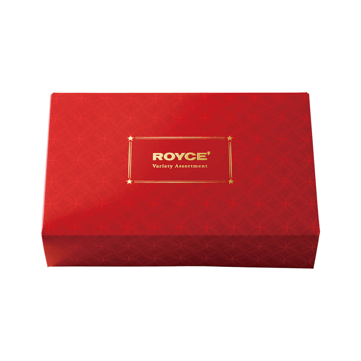 ROYCE' Chocolate - ROYCE’ Variety Assortment - Image shows a printed red box with gold text saying ROYCE' Variety Assortment.